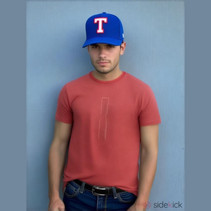 Blue Baseball Cap with White T Logo